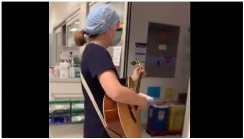 nurse sing for covid patients in canada