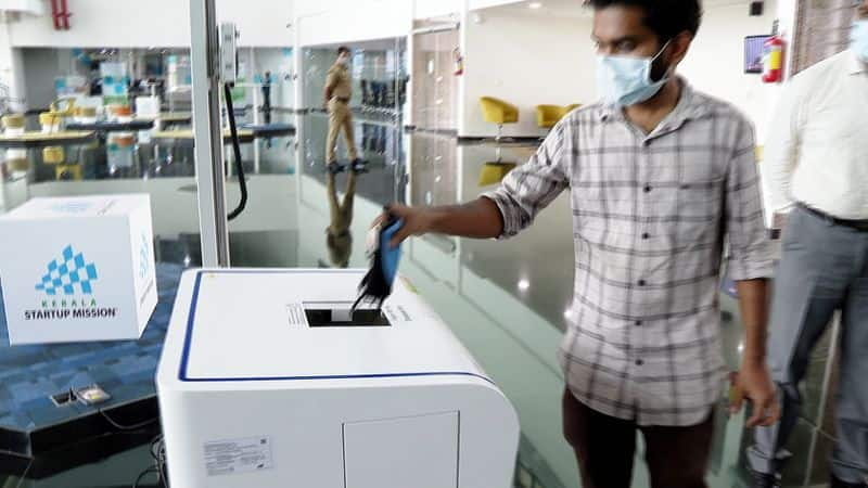 Kerala Startup launches mask disposal smart bin