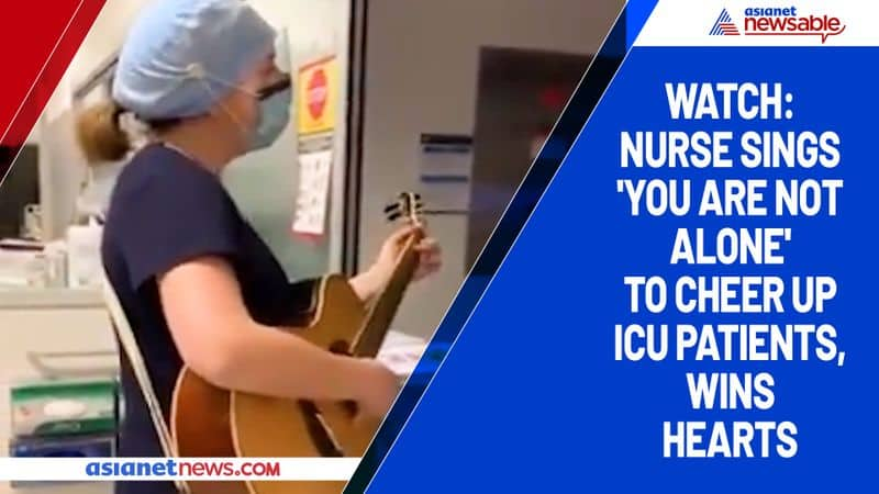 Watch Nurse sings 'You are not alone' to cheer up ICU patients, wins hearts-tgy