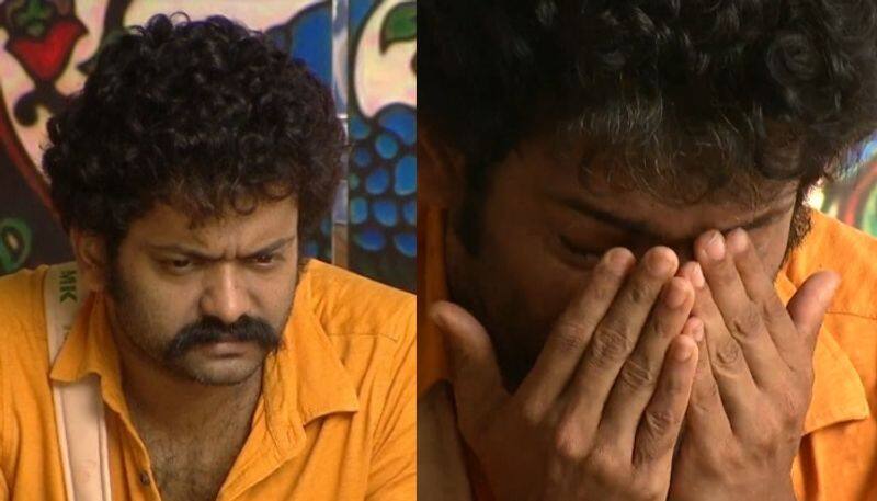 manikuttan breaks down in bigg boss 3 after the exit of dimpal bhal