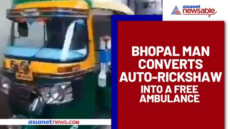 Bhopal Man converts auto-rickshaw into a free ambulance - gps