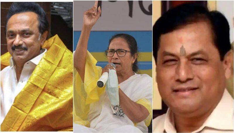 Mamata Banerjee in Bengal DMK retakes Tamil Nadu  Assam and Puducherry as relief for BJP