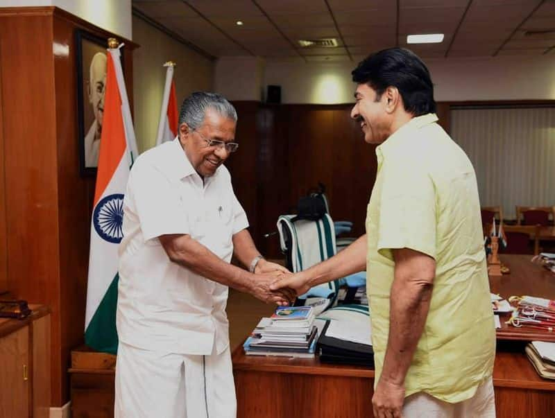 mammootty congratulate pinarayi vijayan on massive election victory