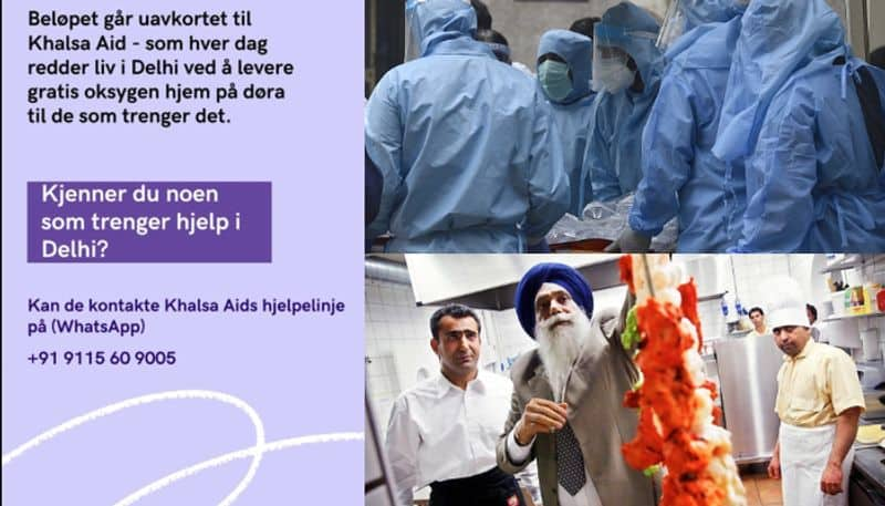 Desi restaurant in Norway donates nearly five lakhs for Khalsa Aid  to support oxygen shortage in delhi due to covid 19