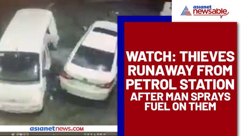 Man Fights Thieves Who Tried To Rob Him At Petrol Station; Watch Viral Vide - gps