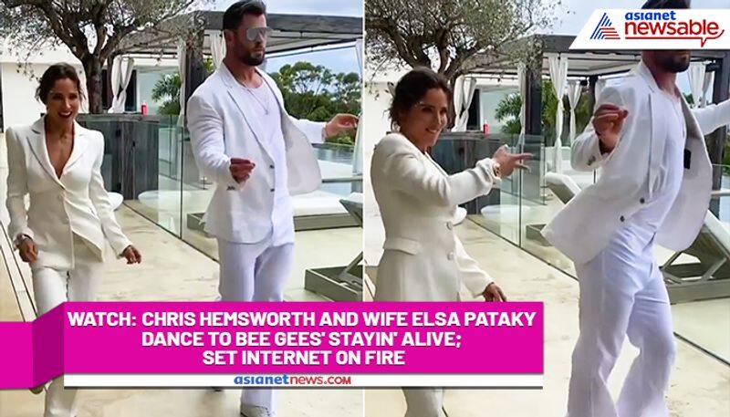 Watch Chris Hemsworth and wife Elsa Pataky dance to Bee Gees' Stayin' Alive; set internet on fire-tgy