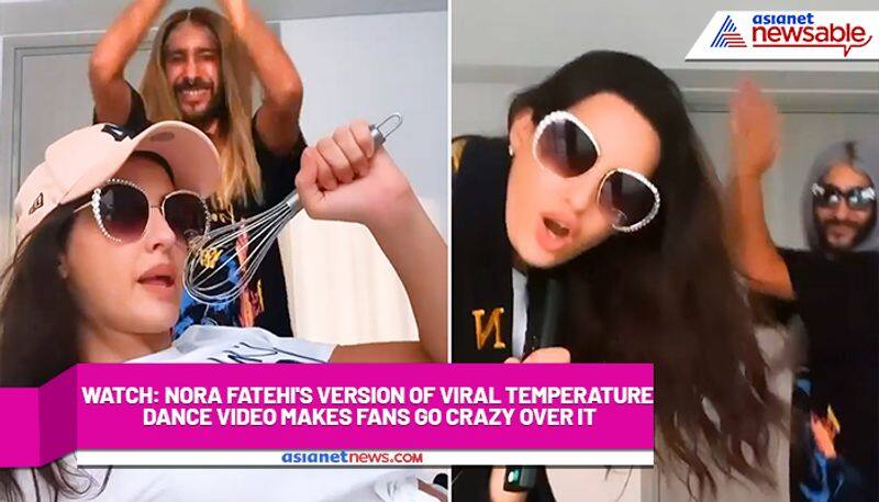 Watch Nora Fatehi's version of viral Temperature dance video makes fans go crazy over it-tgy