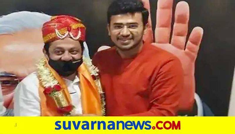 Bed Blocking mafia Congress Leader zameer ahmed khan slams MP Tejasvi surya mah