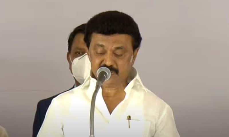 MK Stalin takes oath as tamil nadu cm