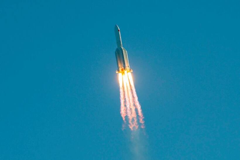 Out of control Chinese rocket debris crashes in the Pacific Ocean