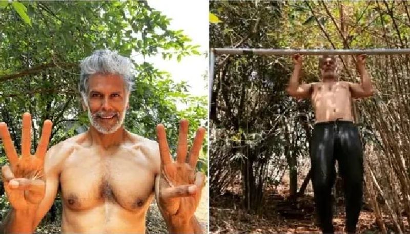 Milind Soman can now do pull ups with only six fingers