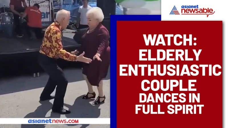 Elderly Couple Grooving in full spirit; Watch Viral Video - gps