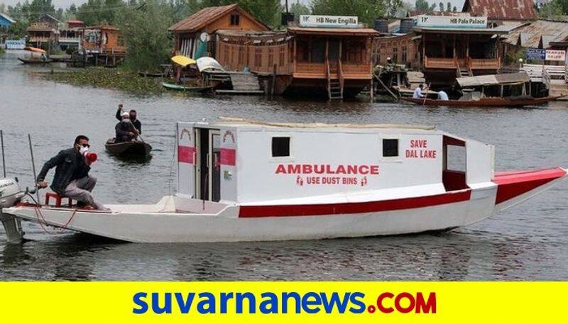 Man starts floating ambulance service in Dal Lake amid Covid-19 surge dpl