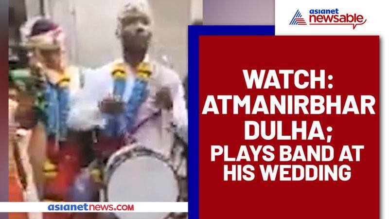 Groom Plays Band At His Wedding, Becomes 'Atmanirbhar' Dulha, Watch Viral Video - gps