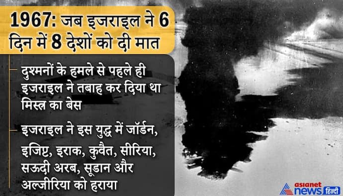 जब 6 दिन में इजराइल ने 8 देशों को दी मात, जमीन पर ही उड़ा दिए थे दुश्मनों के 400 फाइटर जेट्स