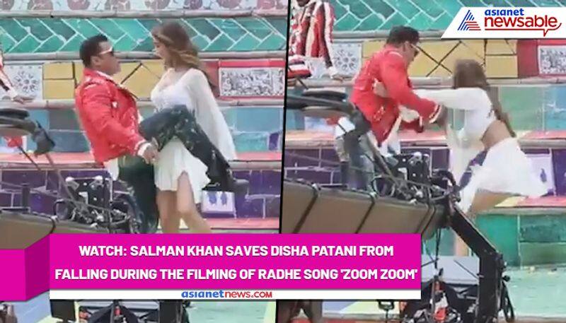 Radhe star Salman Khan saves Disha Patani during the film shooting (Watch here) - gps