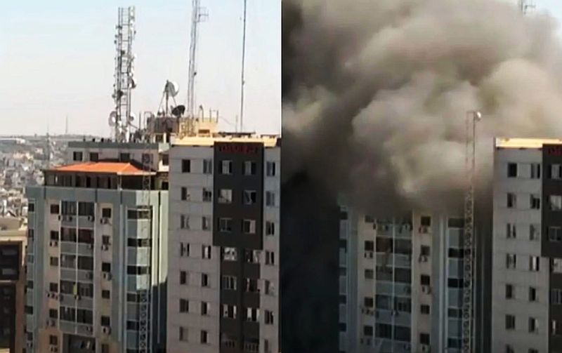 Israeli airstrike bombs building media offices to rubble calls it lawful military target-VPN