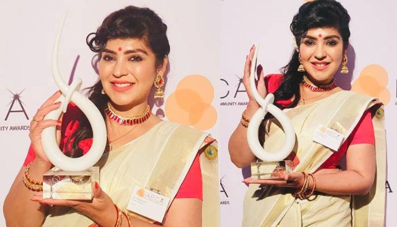 Dr Chaithanya Unni got business Woman of the Year award in Australia