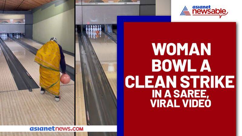 Grandma scores perfect bowling strike wearing mask, netizens call her 'Boss Lady'; Watch Video - gps