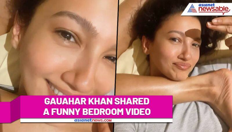 Gauahar Khan gets goofy in bedroom with husband Zaid Darbar; Watch video - gps