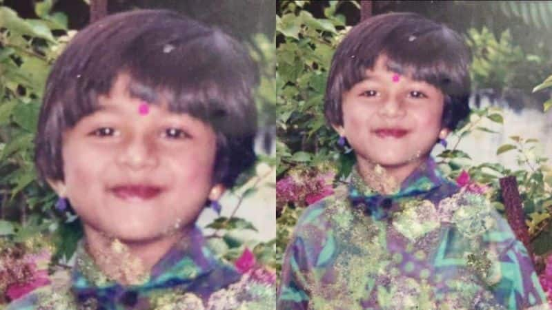 souparnika subash shared her childhood cute photo on social media