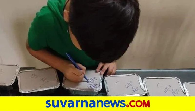 Viral Boy Special Message On Meal Boxes Made By Mom For Covid Patients pod