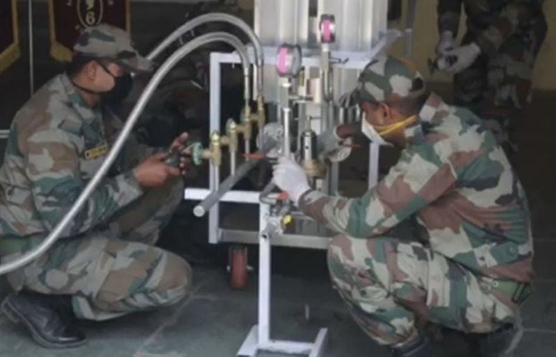 Coronavirus Indian Army finds solution for efficient conversion of liquid oxygen to low pressure gas-dnm