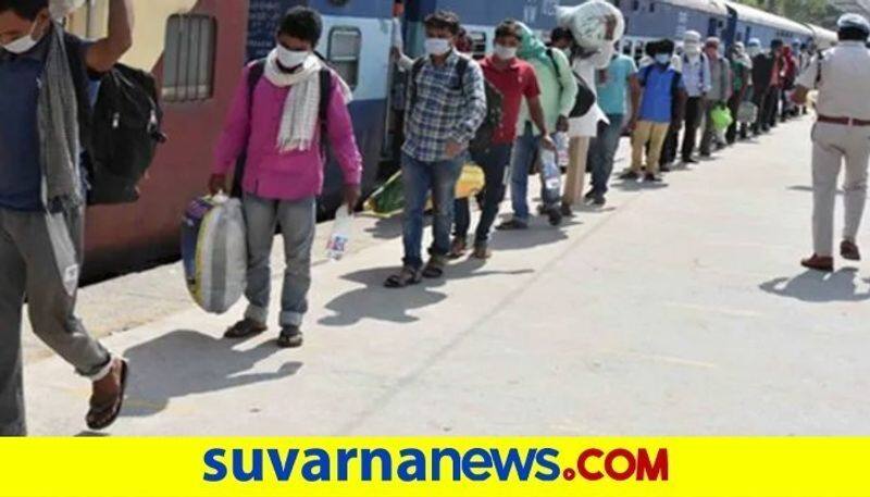 Labourers migrating from Bengaluru due to semi lockdown snr