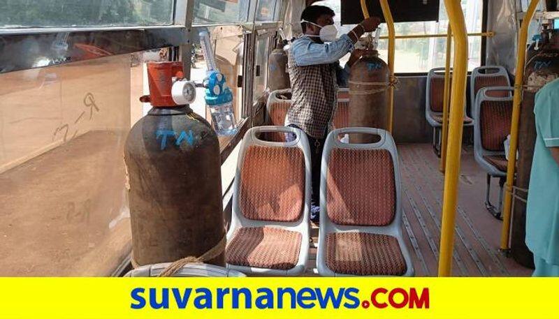 Controversial Oxygen Bus at Yelburga in Koppal grg