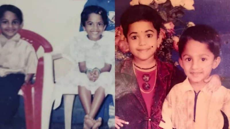 malayalam serial kudumbavilakku fame actress shared her childhood photo with her brother