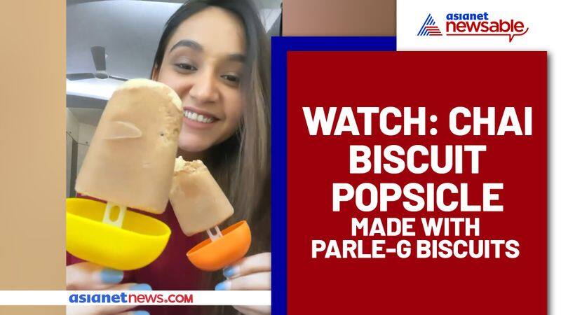 Woman prepares popsicle with Parle-G biscuits; Watch Viral Video - gps