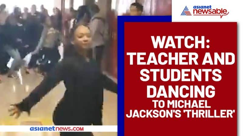 Teacher dances with her students on Michael Jackson's iconic 'Thriller'; Watch Viral Video - gps