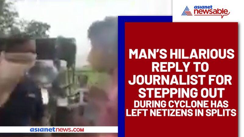 Heres why Odisha man stepped out during cyclone Yaas (Watch video) - gps