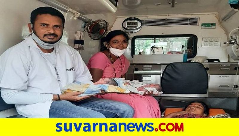 Woman Gives Birth to Twins in 108 Ambulance in Koppal grg