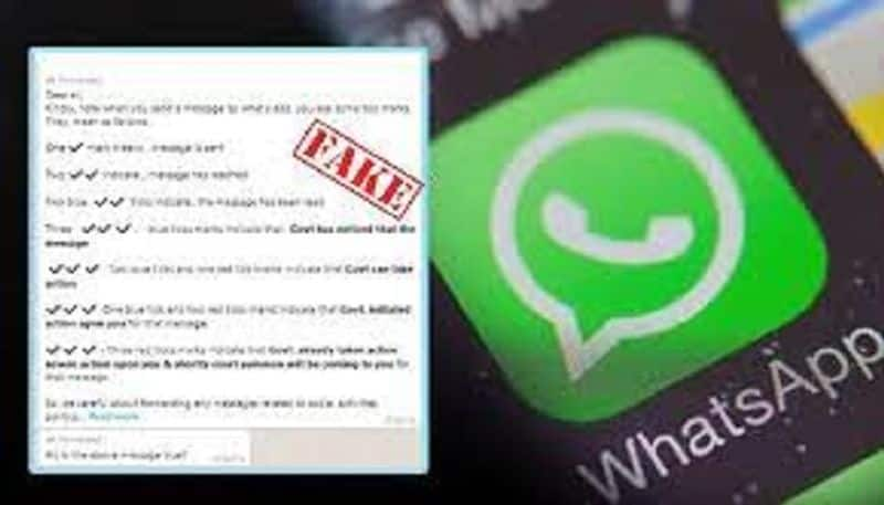 whatsapp fake message gone viral and circulation to falsely claim red ticks indicate governments control