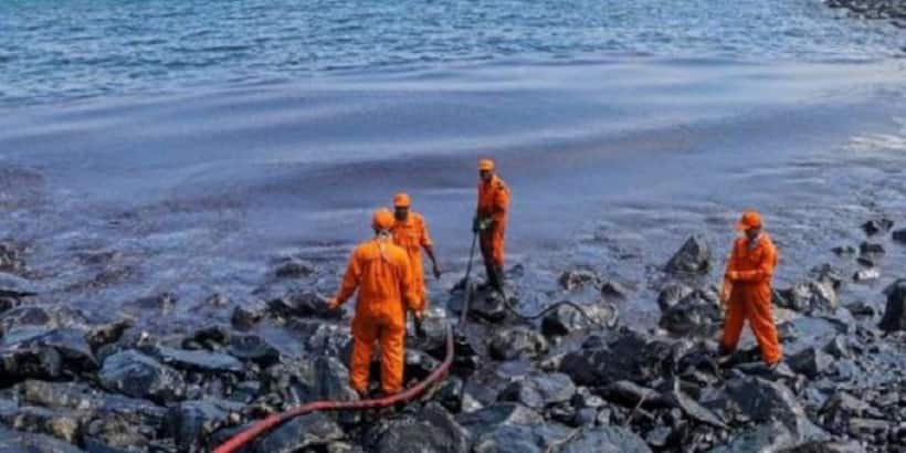 Cyclone Tauktae: Oil leak spotted around aground barge off Palghar coast in Maharashtra