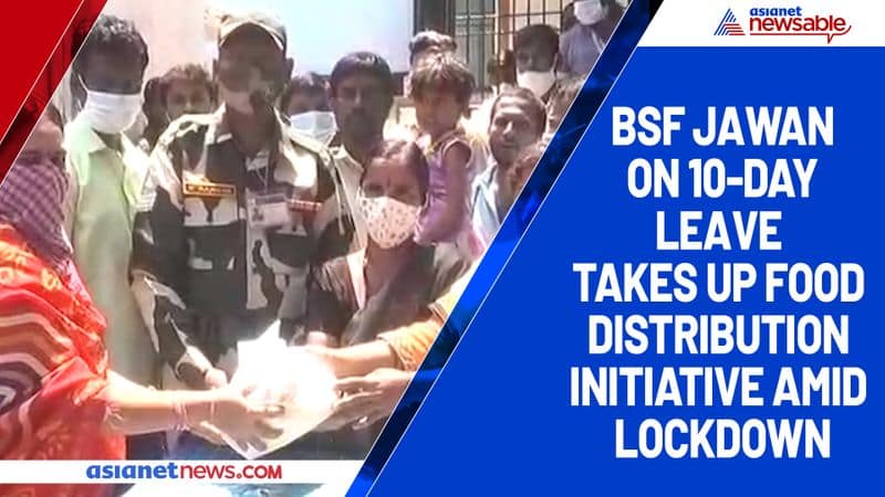 BSF jawan on 10-day leave takes up food distribution initiative amid lockdown-ycb