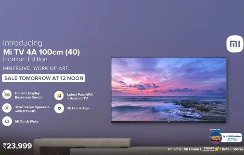 xiaomi mi tv 4a 40 horizon edition launched in india with bezel less design and 20w speakers