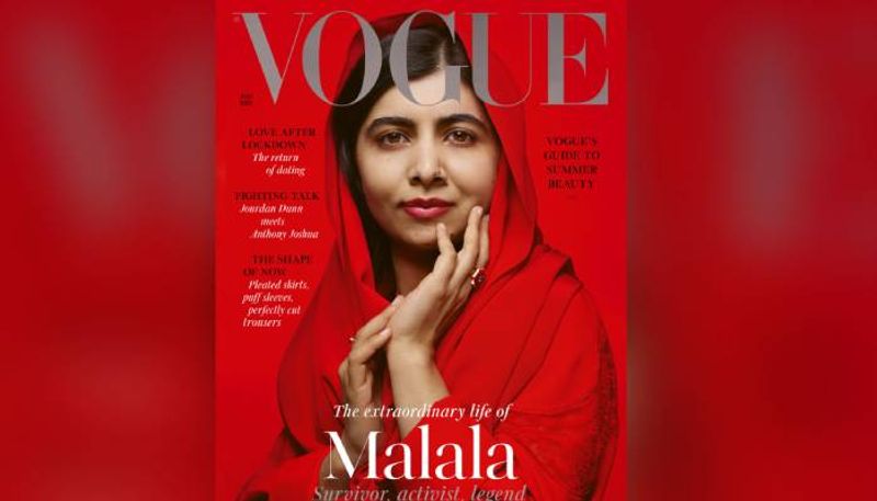 Malala Yousafzai as vogue magazine cover