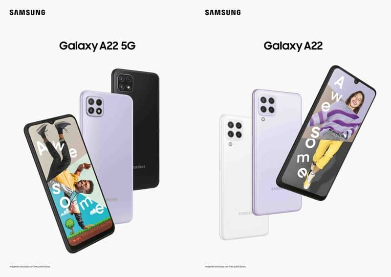 samsung galaxy a22 5g and galaxy a22 4g smartphone launched with 90hz displays price and specifications