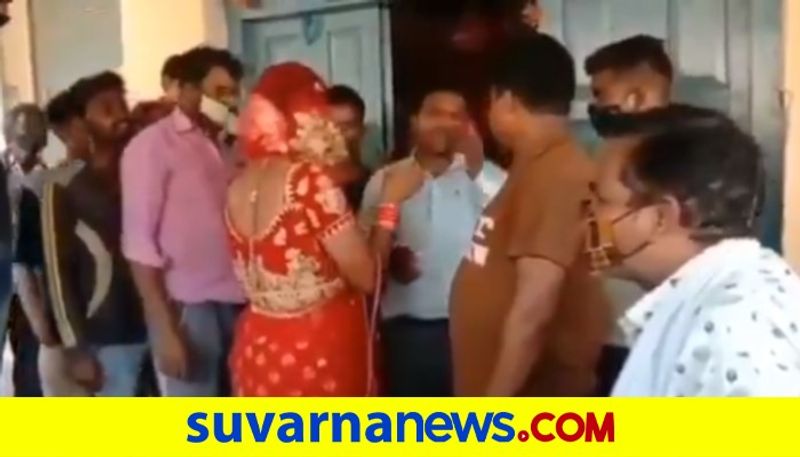 Man Reaches Girlfriends Residence To Meet Her Dressed As Bride Caught And Thrashed By Her Rela dpl