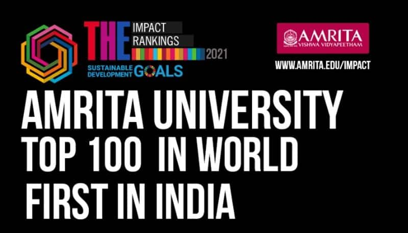 amrita university top 100 in world first in india