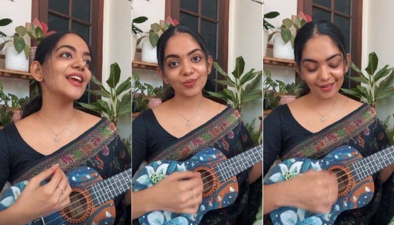 artist ahana share her singing video