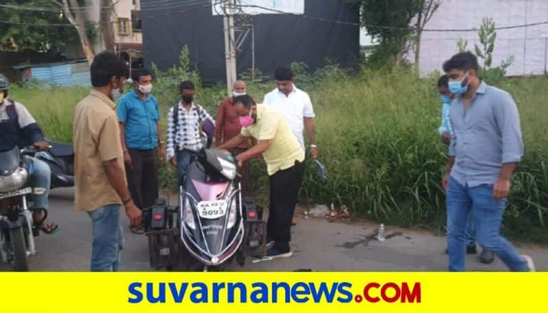 Bengaluru Rural MP DK Suresh Helps Accident Victim mah