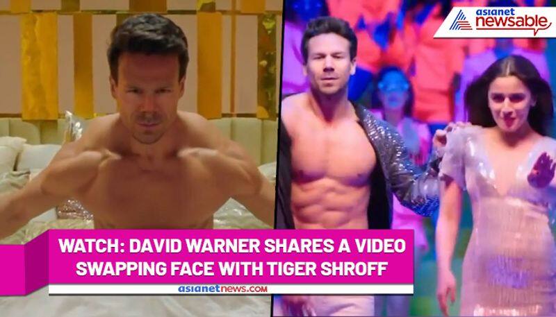 David Warner swaps his face with Tiger Shroff, dances with Alia Bhatt; Video Goes Viral - gps