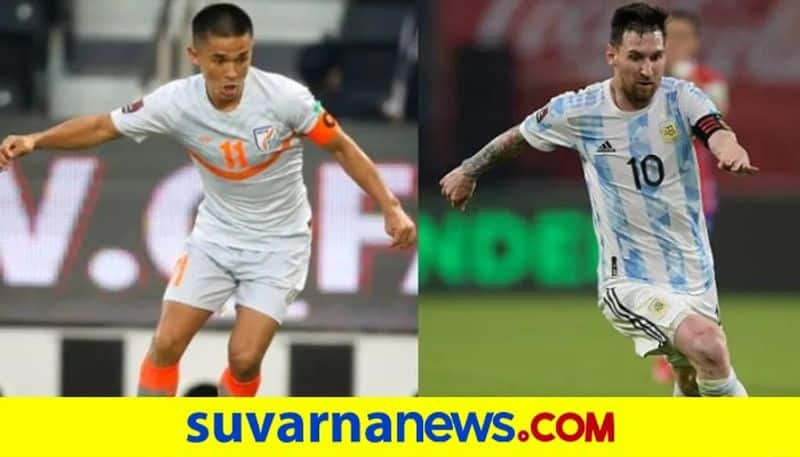 Sunil Chhetri overtakes Messi Mabkhout to become 2nd highest international goalscorer among active players kvn