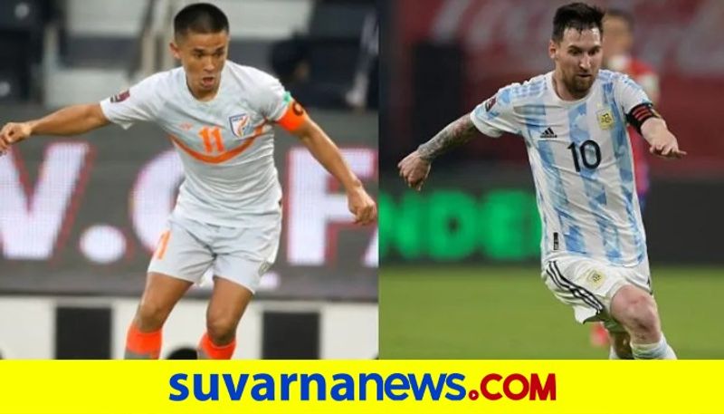 Sunil Chhetri overtakes Messi Mabkhout to become 2nd highest international goalscorer among active players kvn