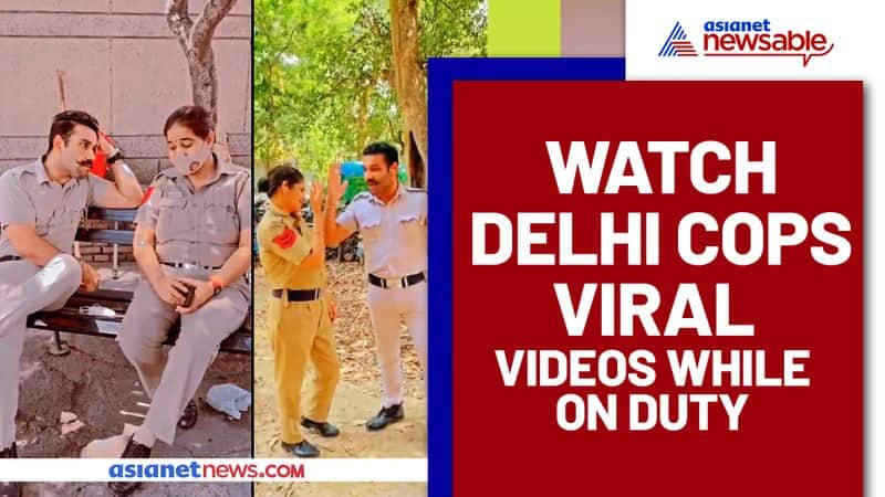 Two Delhi cops face action for shooting a song while at work; Watch viral video - gps