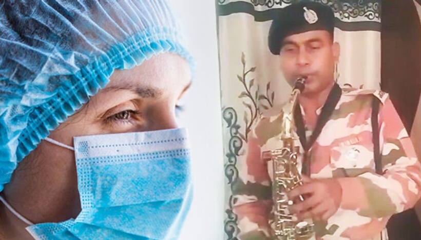ITBP Constable Plays Saxophone, Pays Tribute To COVID 19 Warriors; Watch Video