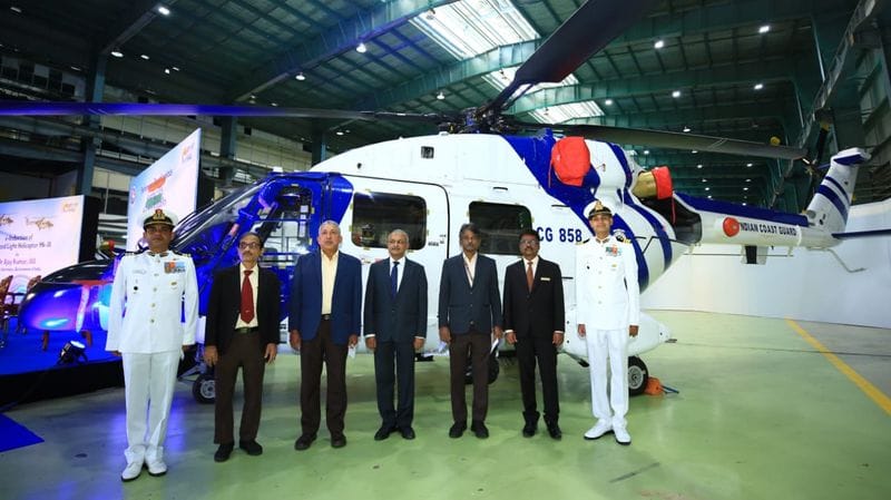 Atmanirbhar Bharat: Defence Secretary inducts 3 ALH Mk-III choppers into Coast Guard-dnm